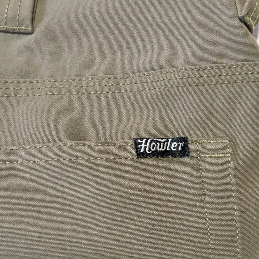 Howler Bros Frontside Tech Pants NWT size 36 x 30 Olive Green Straight Leg - Picture 11 of 14
